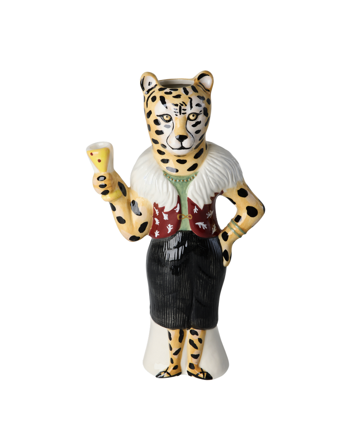 Leopard Ceramic Vase