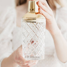 Load image into Gallery viewer, Glass Cocktail Shaker Gold - 600ml 20oz
