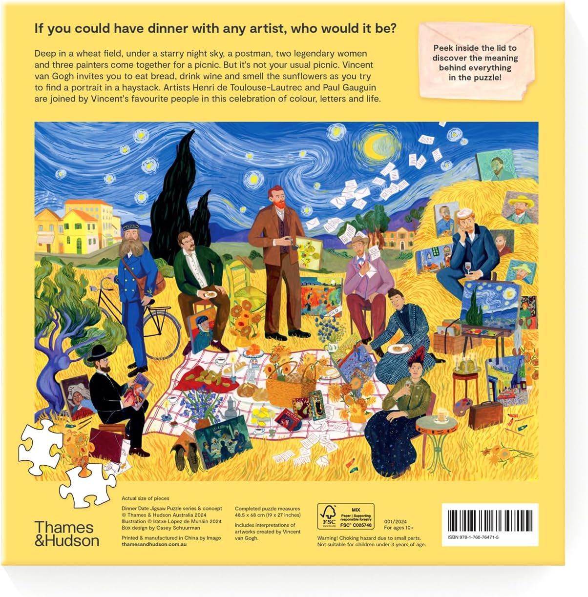 Dinner With Van Gogh - 1000 Piece Jigsaw Puzzle