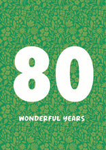 Load image into Gallery viewer, 80th Birthday card
