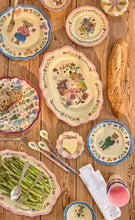 Load image into Gallery viewer, Melamine Vintage style Serving Platter - Nathalie Lete Print - Pink
