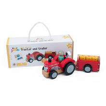 Load image into Gallery viewer, Farm - Tractor And Trailer with Bales
