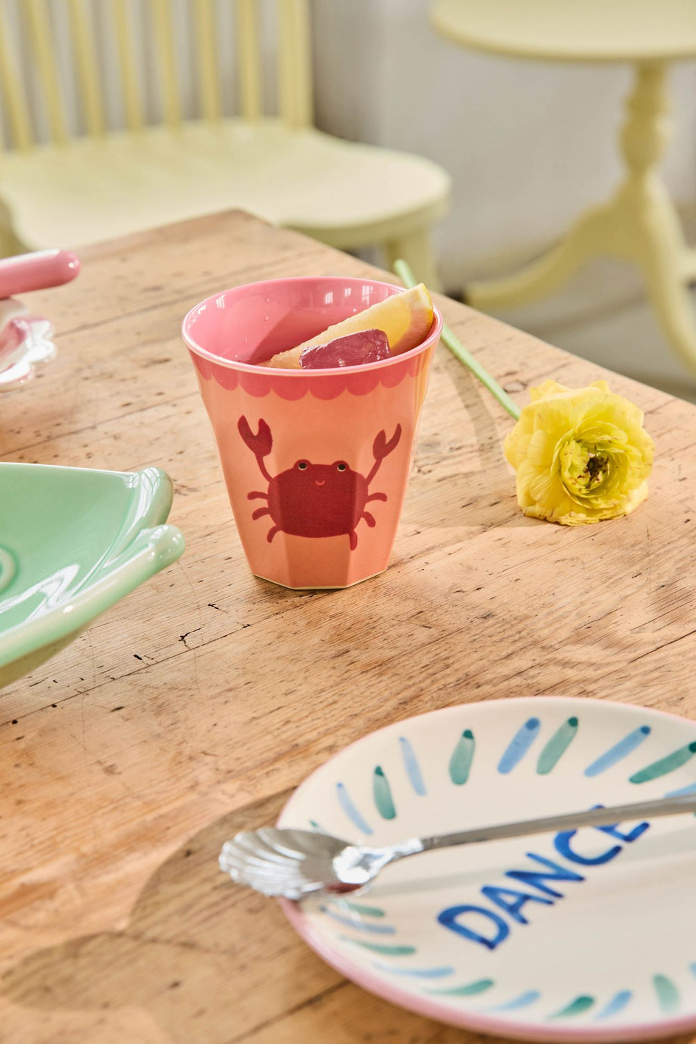 Medium Cup - Crab Print