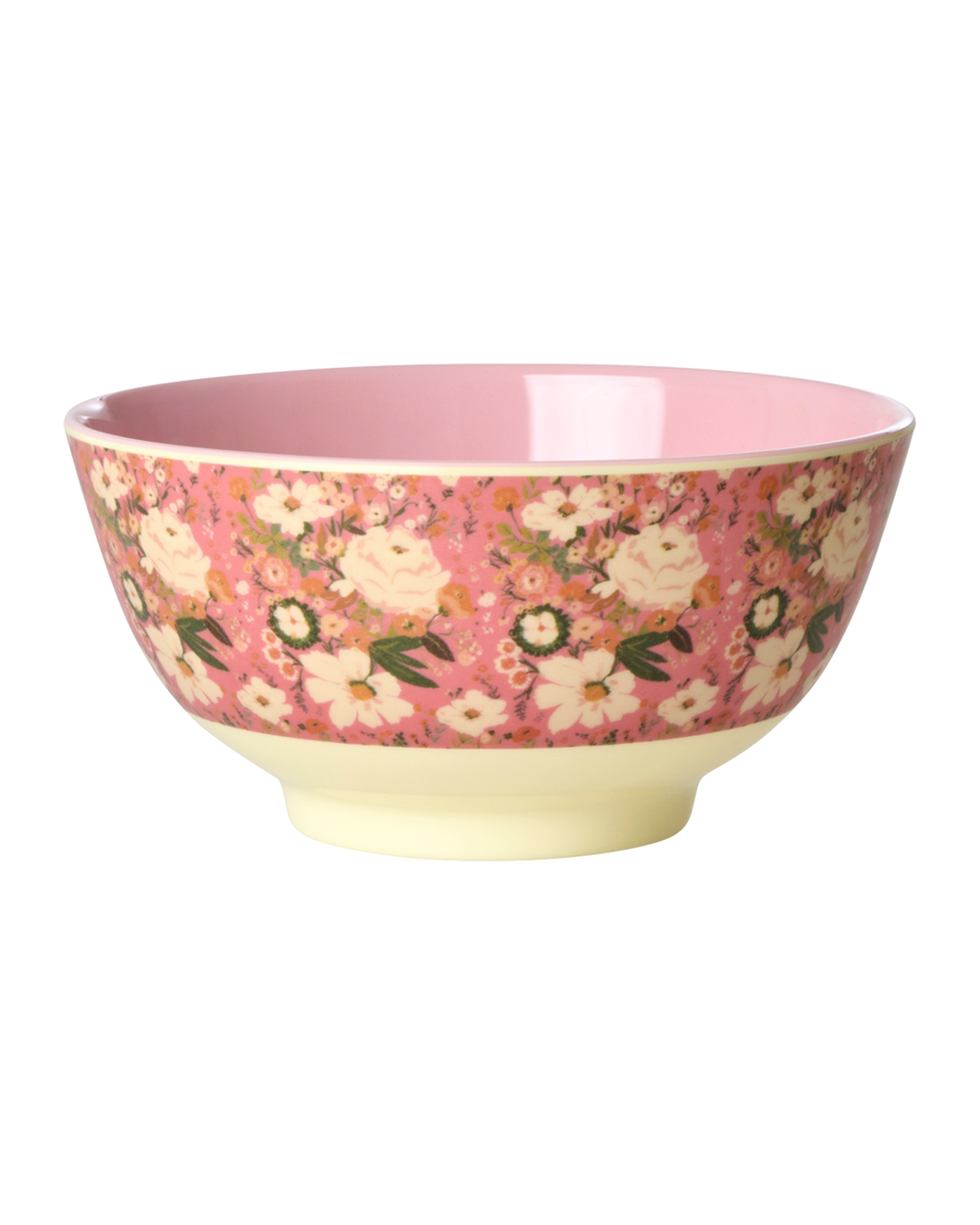 Melamine Bowl with Alison Flower Print - Medium