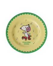 Load image into Gallery viewer, Plate - Yellow Snoopy Print
