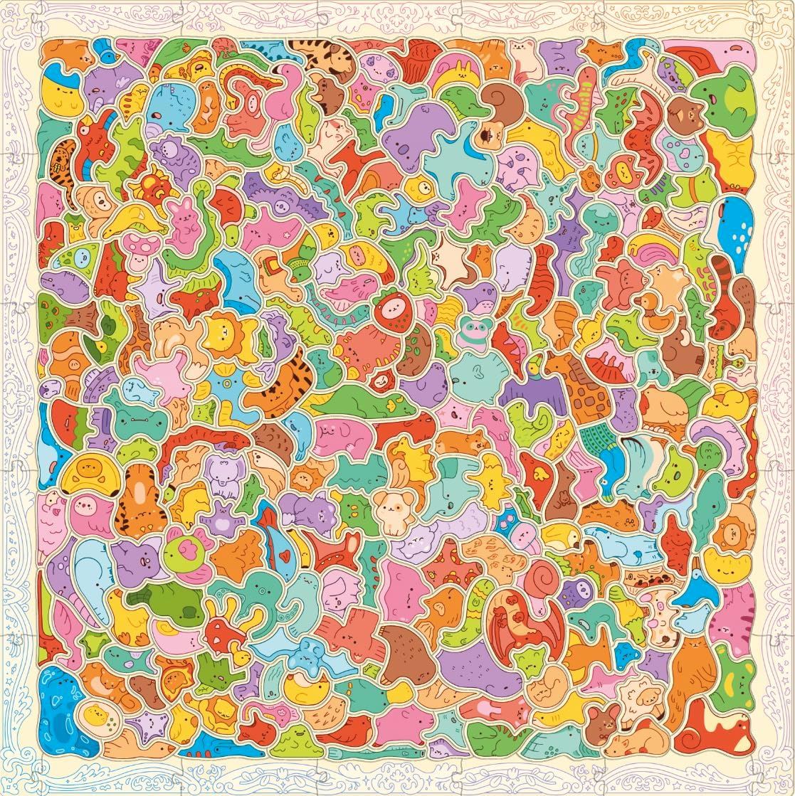 Kawaii Creatures: A Cute Cluster Puzzle - 300 Piece Jigsaw