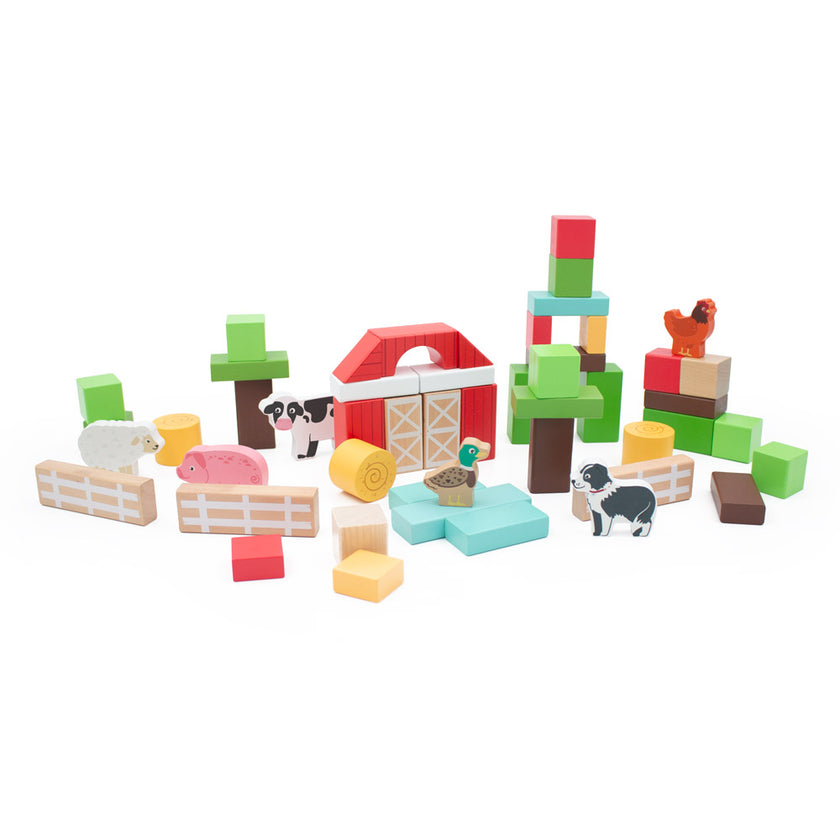 Farm Block Set - 50pieces in Tub