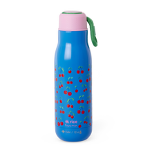 Load image into Gallery viewer, Stainless Steel Drinking Bottle - Blue Cherry Love Print
