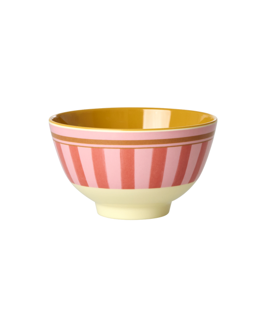 Melamine Bowl with Organic Stripes Print - Bowl