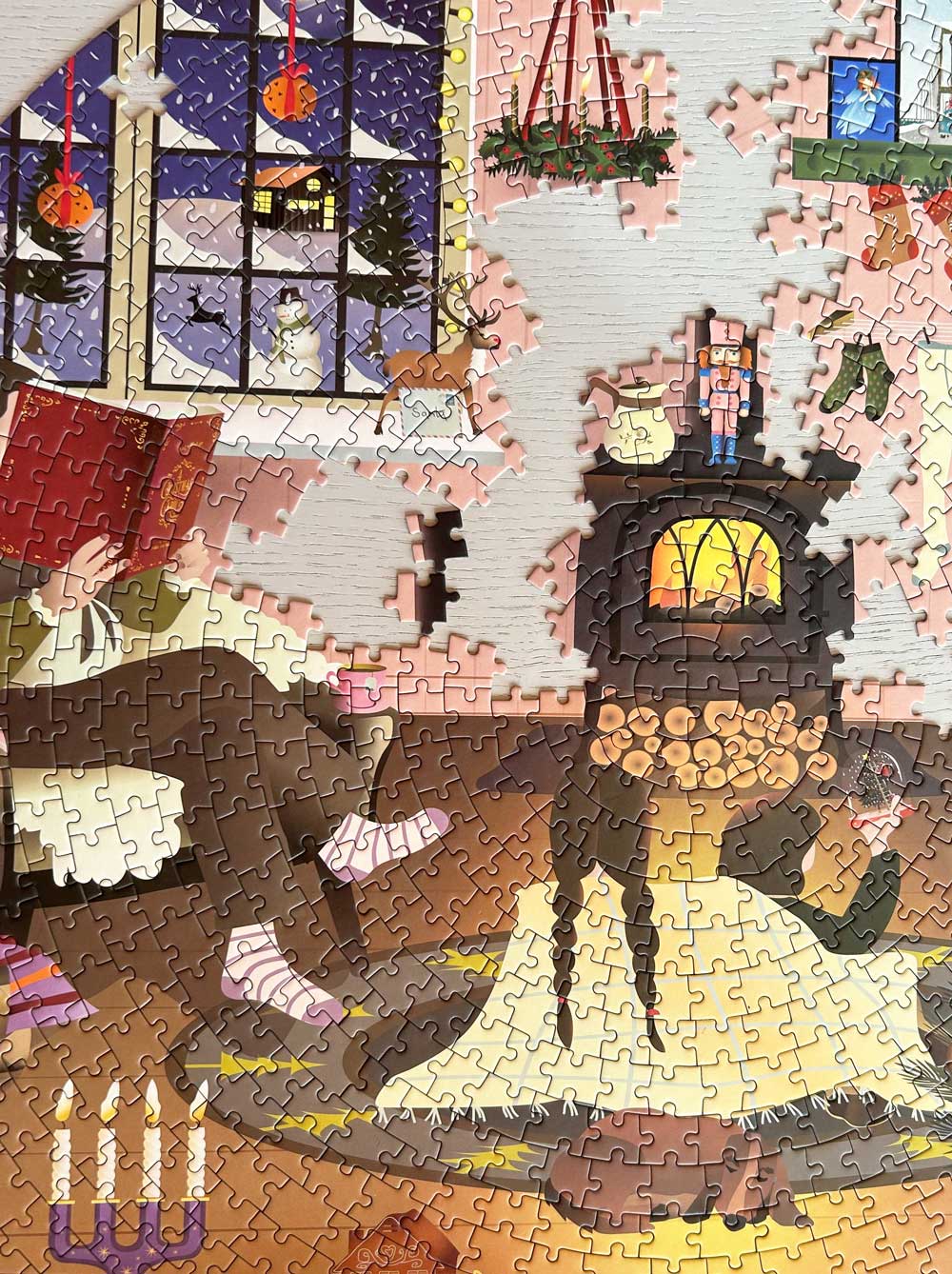 Round Puzzles Wonderful Christmastime 1000 Piece