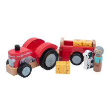 Load image into Gallery viewer, Farm - Tractor And Trailer with Bales
