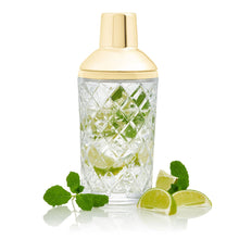 Load image into Gallery viewer, Glass Cocktail Shaker Gold - 600ml 20oz
