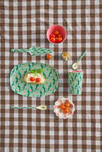 Load image into Gallery viewer, Melamine Rectangular Plate with Peacock Power Print
