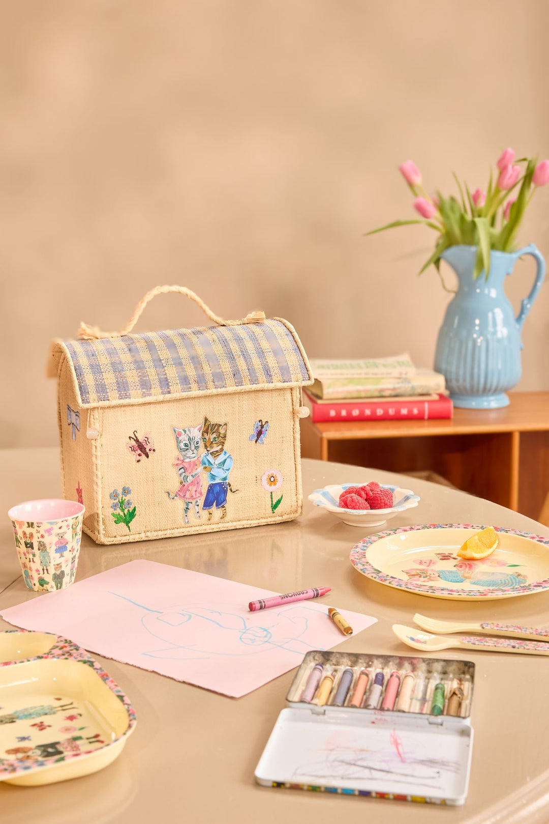 Raffia Kids Bag / Storage Box - Nathalie Lete Design