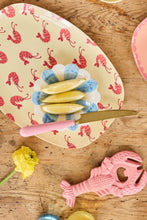 Load image into Gallery viewer, Large Rectangular Dinner Plate - New Shrimp Print
