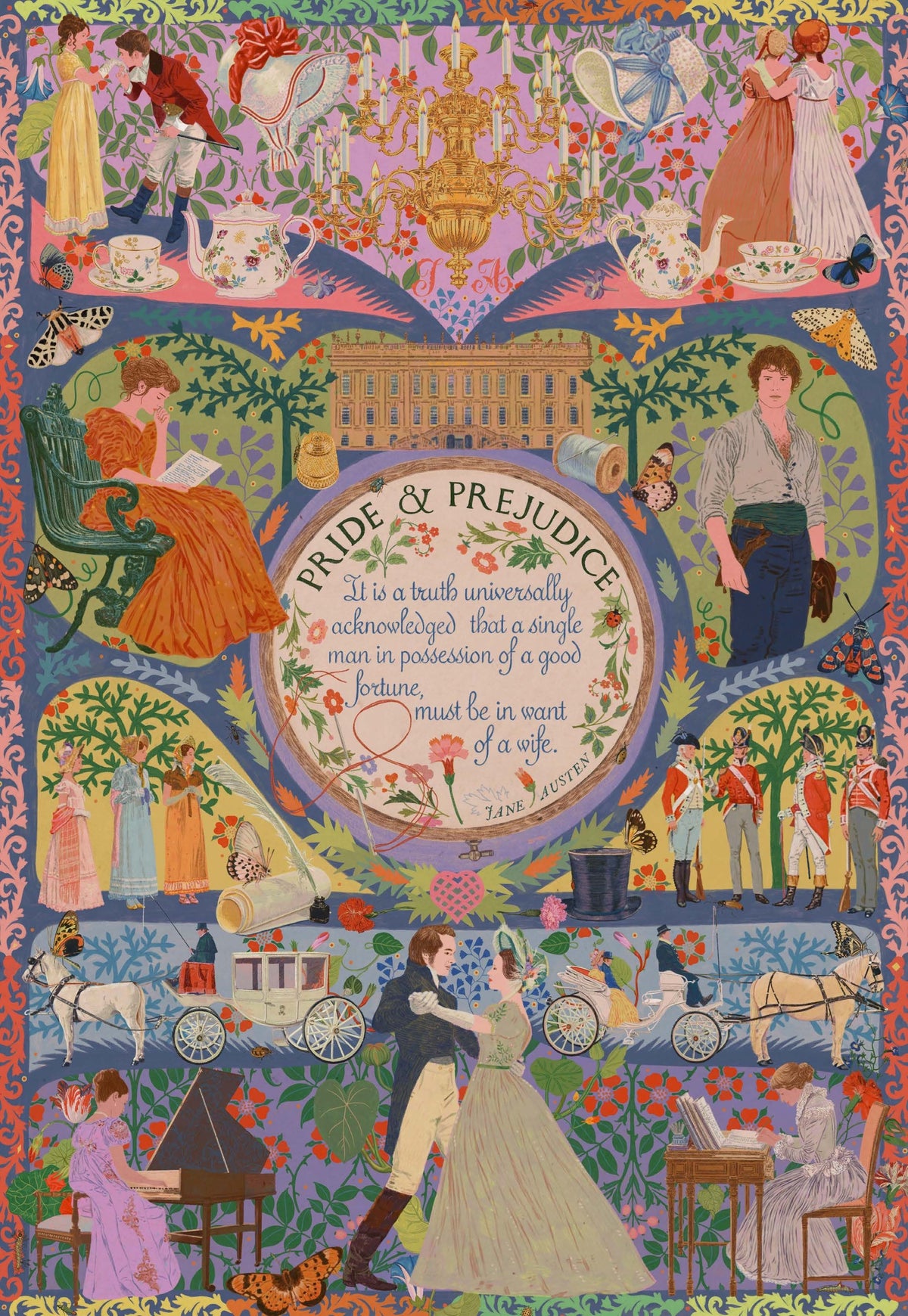 Pride and Prejudice - Opening Lines 500 Piece Jigsaw