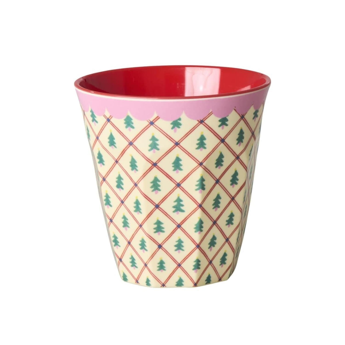 Melamine Cup - Diamond Christmas Tree Print