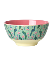 Load image into Gallery viewer, Melamine Bowl with Peacock Power Print - Medium
