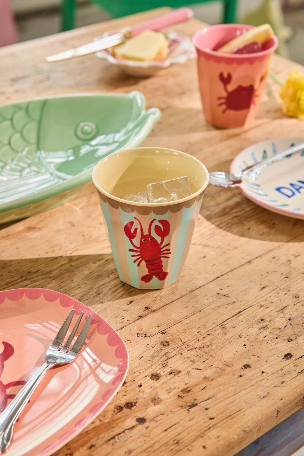 Medium Cup - New Lobster Print