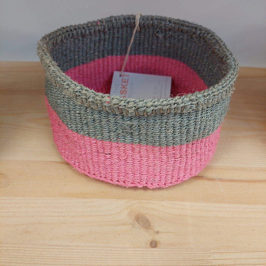 Small fluro pink basket
