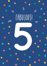 Load image into Gallery viewer, 5th Birthday Card
