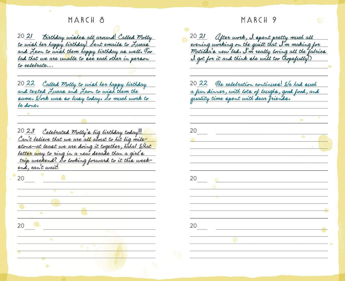 One Line A Day: A Five Year Memory Book