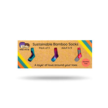 Load image into Gallery viewer, Gift Box - Set of 3 Bamboo Socks (Adult UK 6 - 9)
