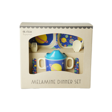 Load image into Gallery viewer, Melamine Baby Dinner Set - Galaxy Print
