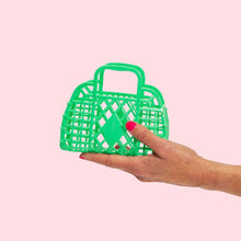 Load image into Gallery viewer, Retro Basket Jelly Bag - Mini Green

