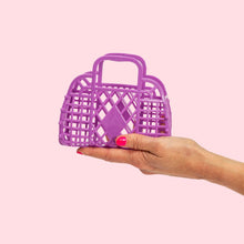 Load image into Gallery viewer, Retro Basket Jelly Bag - Mini Purple
