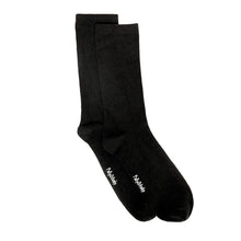 Load image into Gallery viewer, Bamboo Black Seamless Sock

