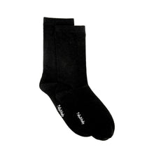Load image into Gallery viewer, Bamboo Black Seamless Sock
