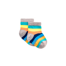 Load image into Gallery viewer, Bamboo Rainbow Stripe Seamless Sock
