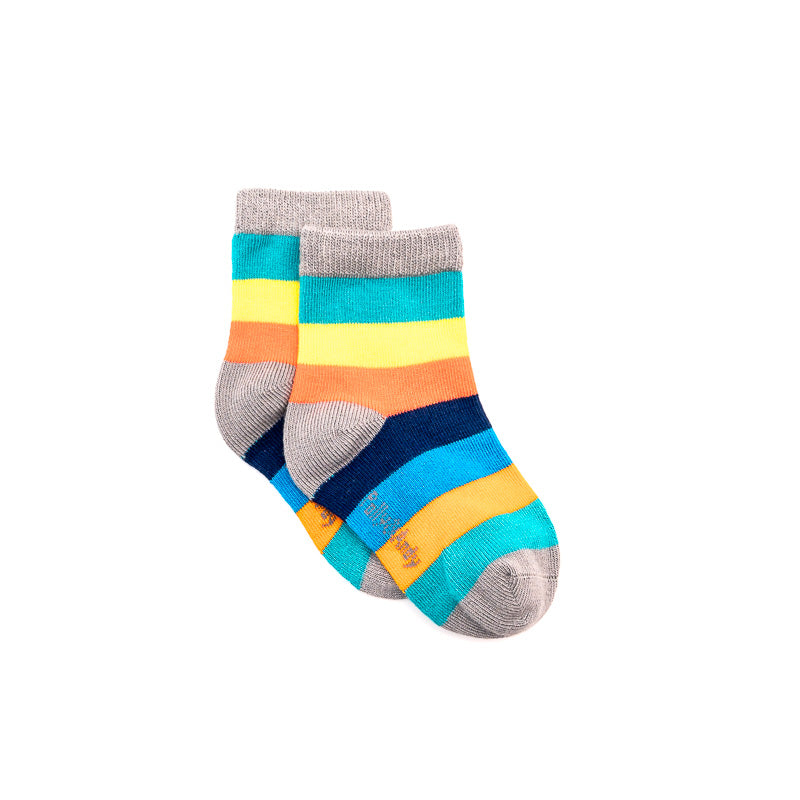 Rainbow Stripe Bamboo Sock (seamless toe)