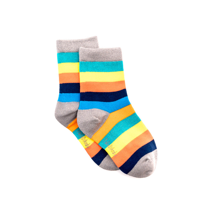 Rainbow Stripe Bamboo Sock (seamless toe)