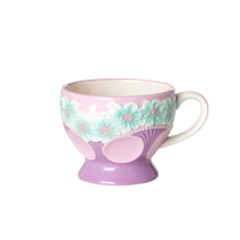Load image into Gallery viewer, Ceramic Mug with Embossed Flower Design
