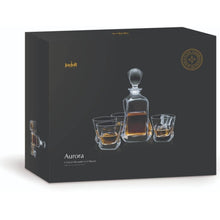 Load image into Gallery viewer, Aurora Crystal Whiskey Decanter Set
