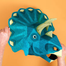 Load image into Gallery viewer, Make your own Triceratops Mask
