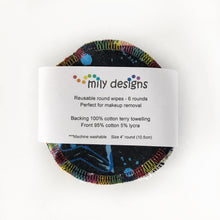 Load image into Gallery viewer, Reusable- Cotton -Face -Rounds - Mily- Designs-100%-cotton-terry-towelling
