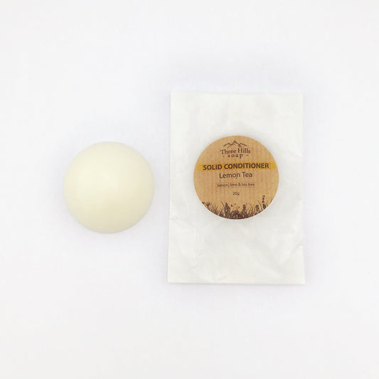 Three-Hills-Soap - Lemon -Tea -Solid -Conditioner -Bar-zero-waste