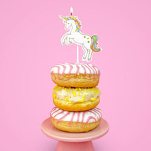 Load image into Gallery viewer, Unicorn Birthday Candle
