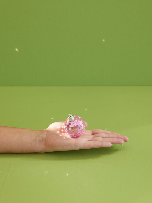Small Round Disco Ball - Soft Pink