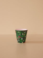 Load image into Gallery viewer, Medium Melamine Cup - Green - Forest Gnome Print
