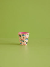 Load image into Gallery viewer, Melamine Medium Cup - Pink Camper Print
