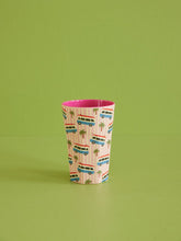 Load image into Gallery viewer, Melamine Tall Cup - Pink Camper Print
