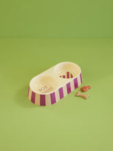 Load image into Gallery viewer, Melamine Pet Bowl for Food and Water - striped heart

