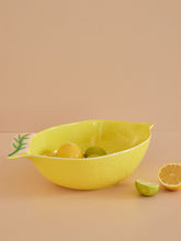 Load image into Gallery viewer, Melamine Salad Bowl Lemon Shape by Rice
