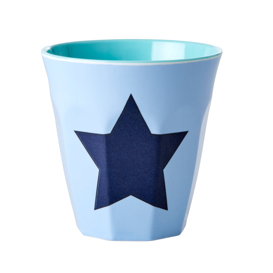 Melamine Cup with Star - Soft Blue