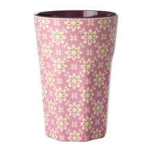 Load image into Gallery viewer, Melamine Cup Tall - Graphic Flower Print
