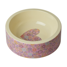 Load image into Gallery viewer, Melamine Pet Bowl - Flower Heart
